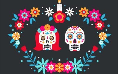 Partying with loved ones who have passed!