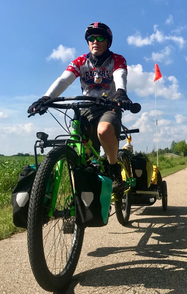 Mark riding somewhere in Wisconsin.